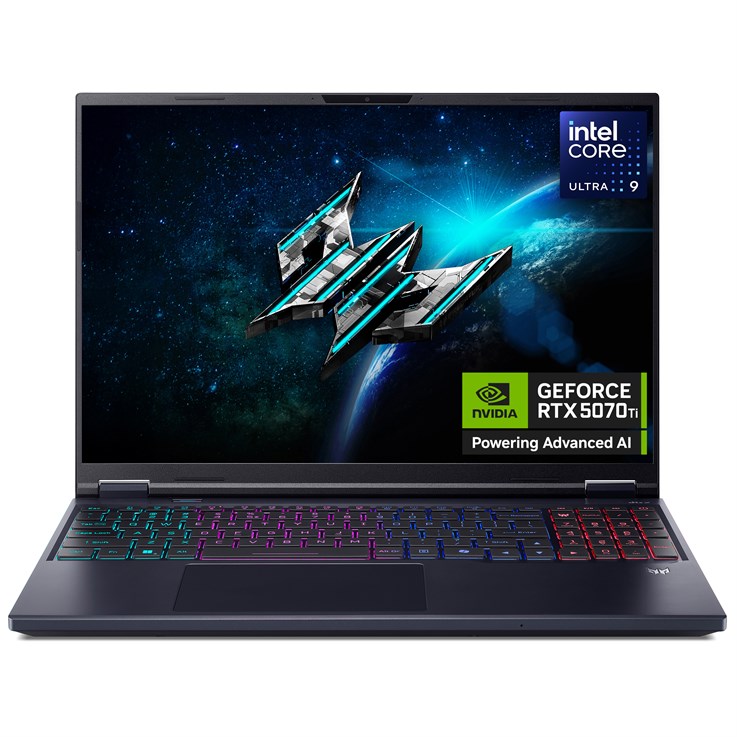 Acer Predator Helios Neo 16 AI (PHN16-73) Intel Ultra 9, 32GB, 1TB SSD, RTX5070Ti, 16" WQXGA, Windows 11 Gaming Laptop