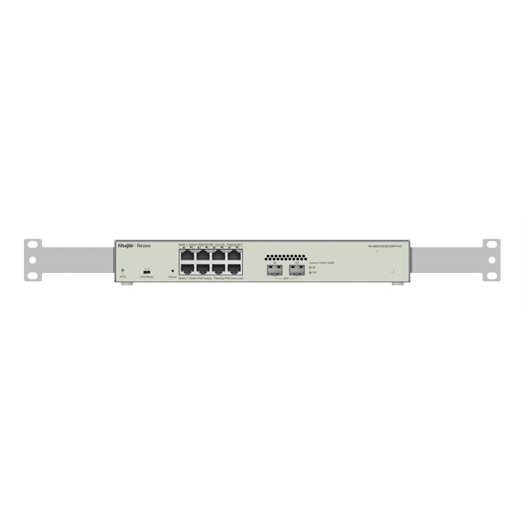 Ruijie Networks RG-NBS3100-8GT2SFP-P-V2 network switch Managed L2 Gigabit Ethernet (10/100/1000) Power over Ethernet (PoE) Metallic