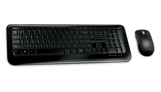 Microsoft 850 keyboard Mouse included Universal RF Wireless QWERTY UK English Black