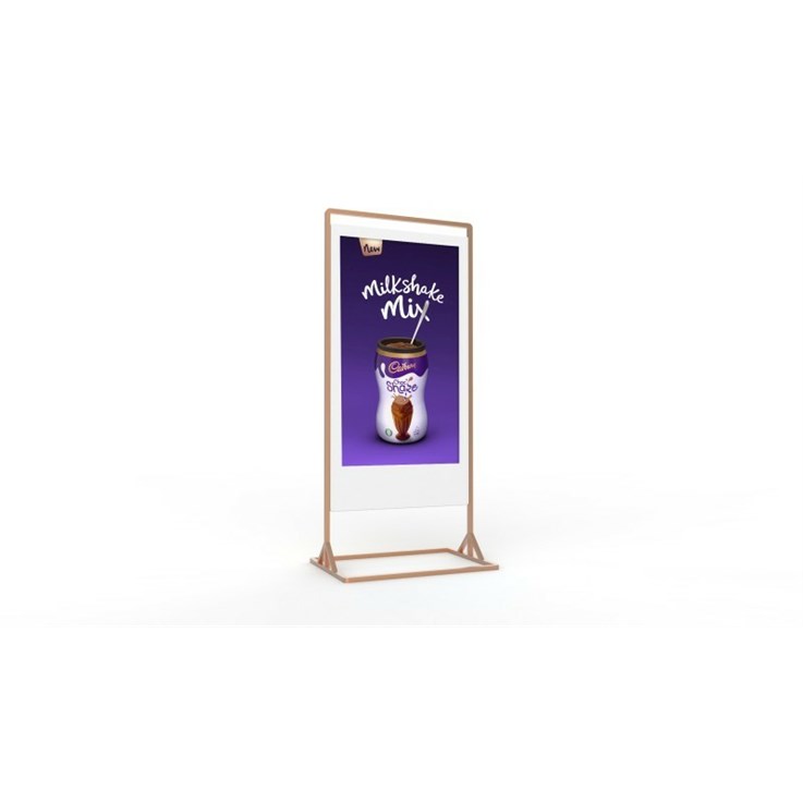 Allsee Technologies LHDS43HD8 Signage Display Double sided totem 109.2 cm (43") LCD Wi-Fi 700 cd/m² Full HD Gold Built-in processor Android 7.1 24/7