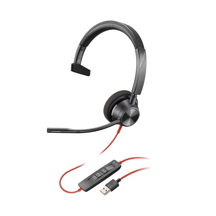 Poly Blackwire 5210 Monaural USB-A Headset