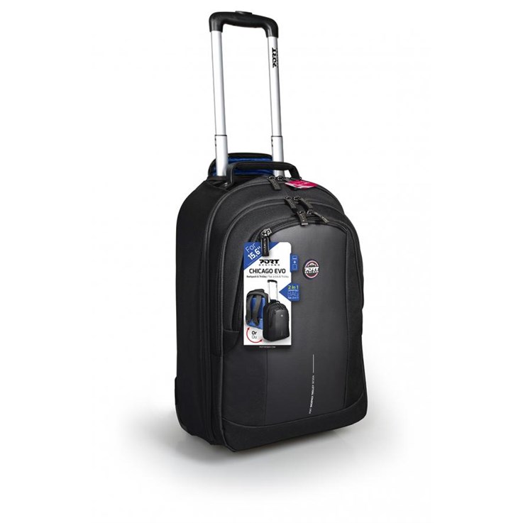 Port Designs CHICAGO EVO 39.6 cm (15.6") Trolley case Black
