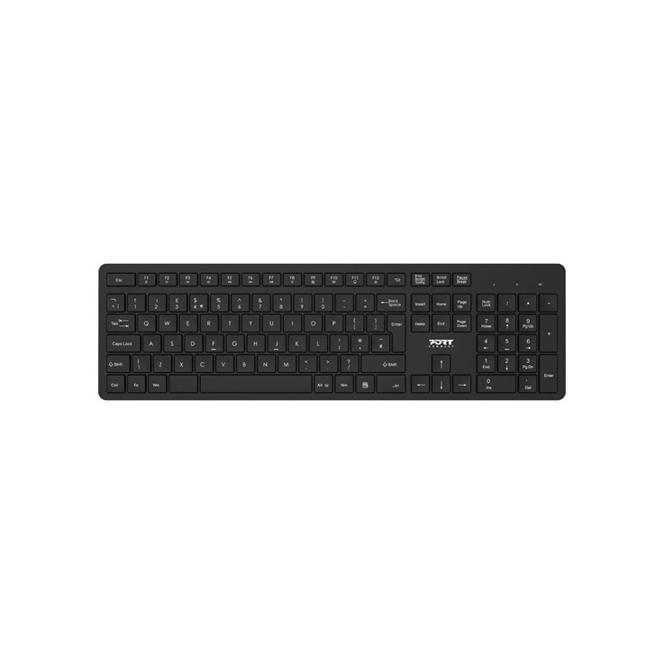 Port Designs 900904-UK keyboard Mouse included Office QWERTY UK English Black