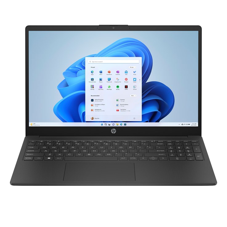 HP 15-fc0018na AMD Ryzen™ 3 7320U Laptop 39.6 cm (15.6") Full HD 4 GB LPDDR5-SDRAM 128 GB SSD Wi-Fi 6 (802.11ax) Windows 11 Home in S mode Black