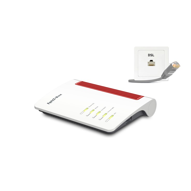 FRITZ!Box 7530 AX wireless router Gigabit Ethernet Dual-band (2.4 GHz / 5 GHz) White