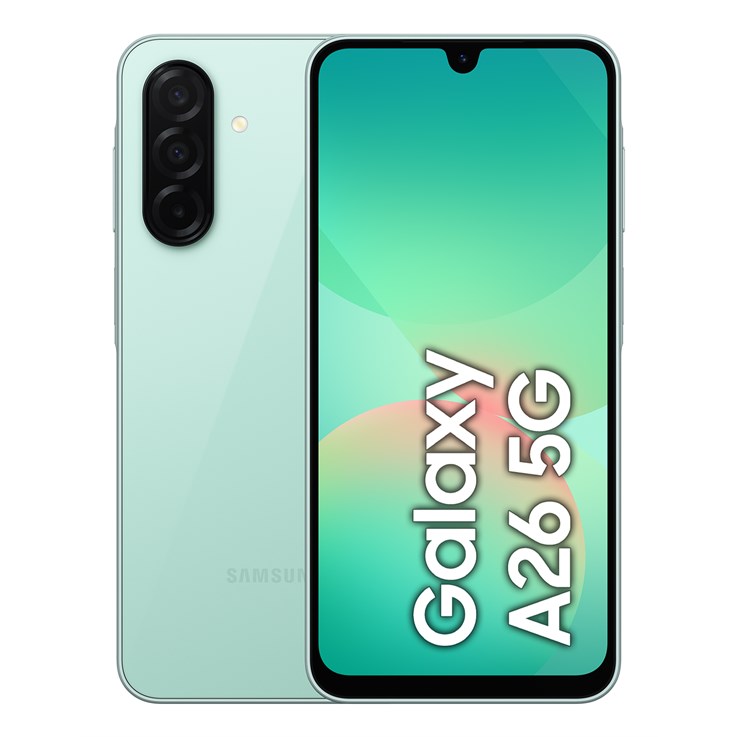 Samsung Galaxy A26 17 cm (6.7") Hybrid Dual SIM Android 15 5G USB Type-C 6 GB 128 GB 5000 mAh Mint colour