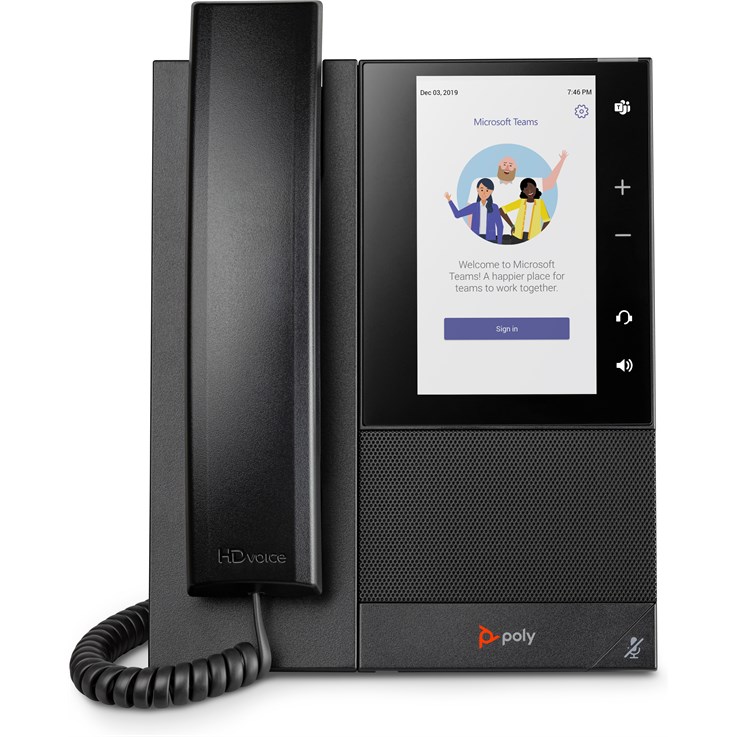 POLY CCX 500 Business Media Phone for Microsoft Teams and PoE-enabled