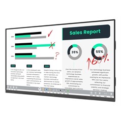 Allsee Technologies PT75J interactive whiteboard 190.5 cm (75") 3840 x 2160 pixels Touchscreen White HDMI