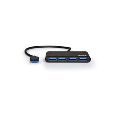 Port Designs 900121 interface hub USB 3.2 Gen 1 (3.1 Gen 1) Type-A 5000 Mbit/s Black