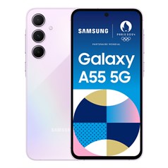 Samsung Galaxy A55 5G 16.8 cm (6.6") Hybrid Dual SIM Android 14 USB Type-C 8 GB 128 GB 5000 mAh Lilac