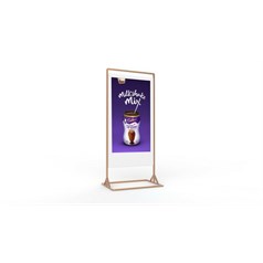 Allsee Technologies LHDS43HD8 Signage Display Double sided totem 109.2 cm (43") LCD Wi-Fi 700 cd/m² Full HD Gold Built-in processor Android 7.1 24/7