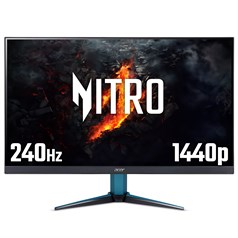 Acer NITRO VG2 Nitro VG272UW2 - 27" Quad HD (2560x1440), 240Hz, 0.5ms, ZeroFrame, HDR400, AMD FreeSync Premium Gaming Monitor