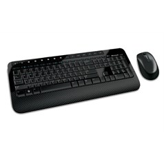 Microsoft Wireless Desktop 2000 keyboard Mouse included RF Wireless Black