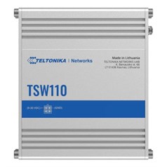 Teltonika TSW110 Unmanaged Gigabit Ethernet (10/100/1000) Power over Ethernet (PoE) Blue, Grey