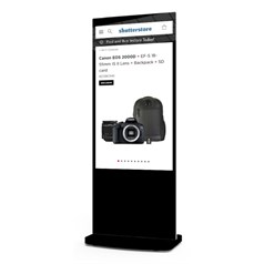 Allsee Technologies L55HD9-T Signage Display Totem design 139.7 cm (55") LCD Wi-Fi 450 cd/m² Full HD Black Touchscreen Built-in processor Android 7.1 24/7