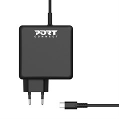 Port Designs 900097B-UK mobile device charger Smartphone, Tablet Black AC Fast charging Indoor
