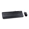 Microsoft Wired Desktop 600 keyboard Mouse included Universal USB QWERTY UK English Black