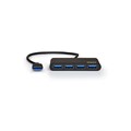 Port Designs 900121 interface hub USB 3.2 Gen 1 (3.1 Gen 1) Type-A 5000 Mbit/s Black
