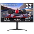 LG 32IN 4K UHD 3840X2160 VA computer monitor 81.3 cm (32") 3840 x 2160 pixels 4K Ultra HD LCD Black