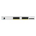 Cisco Catalyst 1000-24P-4G-L Network Switch, 24 Gigabit Ethernet (GbE) PoE+ Ports, 195W PoE Budget, four 1 G SFP Uplink Ports, Fanless Operation, Enhanced Limited Lifetime Warranty (C1000-24P-4G-L)
