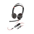 Poly Blackwire 5220 Stereo USB-C Headset +3.5mm Plug +USB-C/A Adapter