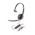 Poly Blackwire 3210 Monaural USB-C Headset +USB-C/A Adapter (Bulk)