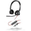 Poly Blackwire 3320 Stereo USB-C Headset +USB-C/A Adapter
